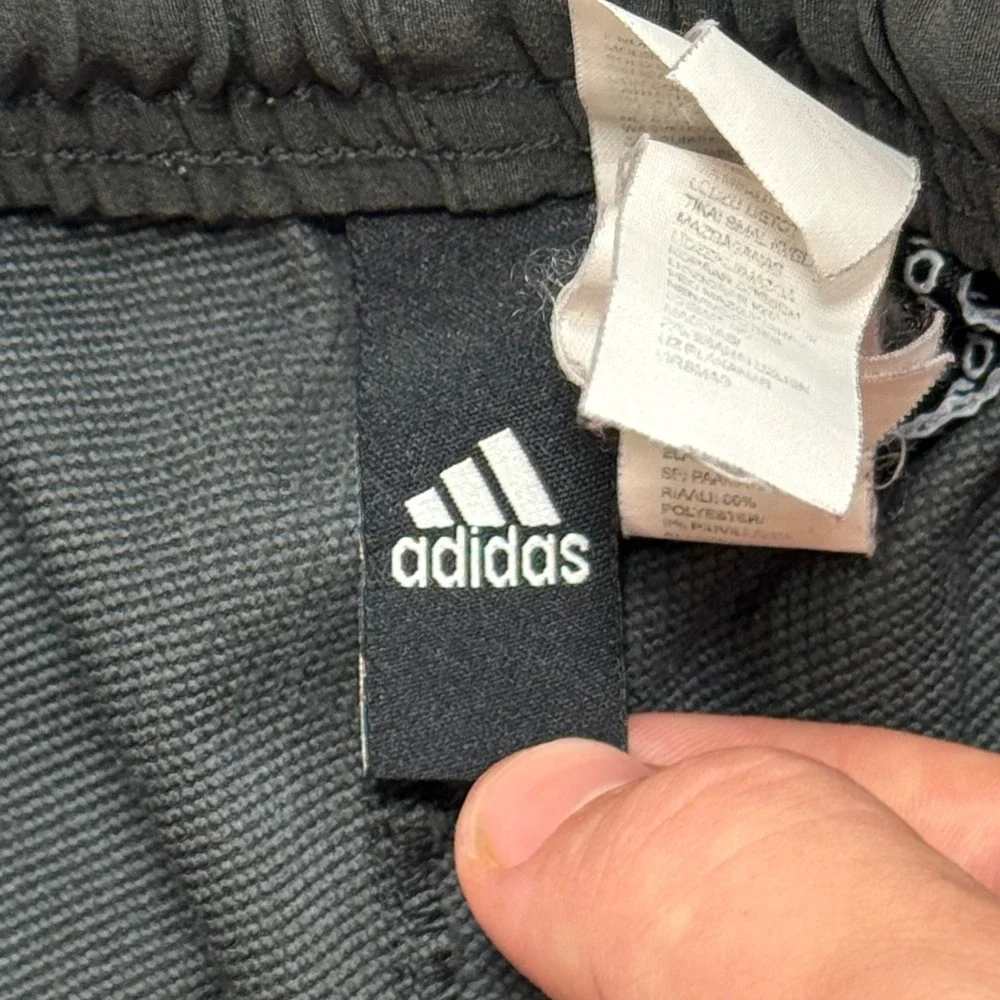 Adidas Track Pants Men's XL Black White 3-Stripe Straight Leg Athletic Training - Picture 7 of 8